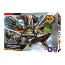 VAR Quebra-Cabeça 500 Peças Jurassic World Mimo Toys Modelos Variados de Dinossauros Modelo:Spinosaurus VAR Quebra-Cabeça 500 Peças Jurassic World Mimo Toys Modelos Variados de Dinossauros Modelo:Spinosaurus