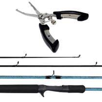 Vara Barata Para Carretilha 1,80m 20/45lbs Alicate Multifuncional Plier Vara Barata Para Carretilha 1,80m 20/45lbs Alicate Multifuncional Plier