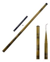 Vara de Mão Bambu 3m Telescópica 60% Carbono Modelo Bamboo