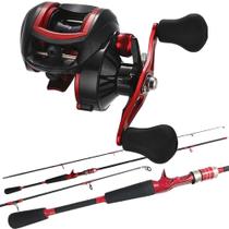 Vara De Pesca 1,50mts Carretilha 19 Rolamentos Drag 4,5kg - CMIK