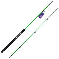 Vara de pesca 1,80m maciça molinete suporta 12-25lb 2 partes