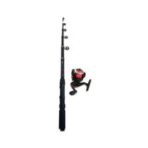 Vara de Pesca Para Molinete 1,5 Telescópica Fibra de Vidro Ultra Light Leve + Molinete Ws-200