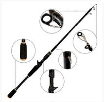 Vara De Pesca Telescopica Carretilha Carbono Venus 1,60m Jau Pesca