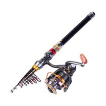Vara De Pesca Telescópica Portátil 1.8-3.6m Com Carretel De Pesca 11BB Sougayilang Combo De Vara De