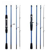 Vara De Pesca Ultralight Em Carbono 4/5 Seções Para Casting E Spinning, Ideal Para Viagens, Peso De