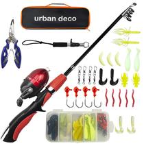 Vara de pesca Urban Deco Kids Telescopic 128 cm Combo Red Vara de pesca Urban Deco Kids Telescopic 128 cm Combo Red