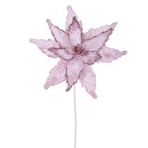 Vara de Poinsettia Rosa Vickerman 55 cm 6 Piezas Vara de Poinsettia Rosa Vickerman 55 cm 6 Piezas