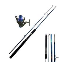 Vara Duas Partes Para Molinete Crocodile Fibra de Vidro Pesca 1,80m + Molinete GM4000 Vara Duas Partes Para Molinete Crocodile Fibra de Vidro Pesca 1,80m + Molinete GM4000