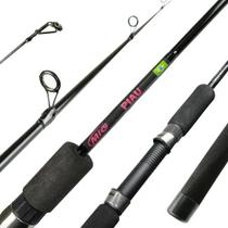 Vara mig piau mp07 1,4m 6/12 lbs inteiriça p/molinete fibra de vidro maciça