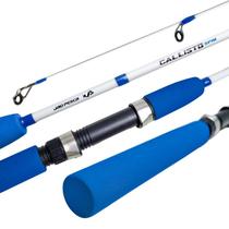 Vara Molinete JP CALLISTO 1,35 mts 10-20LBS 2 Partes Branco/Azul
