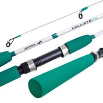Vara Molinete JP CALLISTO 1,35 mts 10-20LBS 2 Partes Branco/Verde