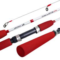 Vara Molinete JP CALLISTO 1,35 mts 10-20LBS 2 Partes Branco/Vermelho