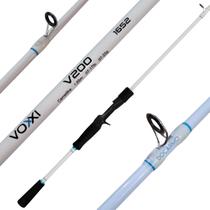 Vara para Carretilha 17lb Pesca Tucunaré 1.65m Fibra de Vidro Tubular 2 Partes