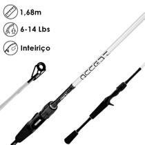 Vara Para Carretilha Accept Fibra De Carbono IM7 Tubular Branco - Saint