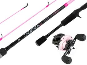 Vara Para Carretilha Albatroz Cadenza Girl 5'6" (1,68m) 8-17lbs C562 - 2 Partes + Carretilha M21 Pro