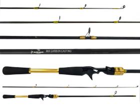 Vara Para Carretilha Alto Mar Pesca Mix Carbon 5'3" (1,60m) 8-15Lbs YLQ-HYB1.6 - 2 Partes Vara Para Carretilha Alto Mar Pesca Mix Carbon 5'3" (1,60m) 8-15Lbs YLQ-HYB1.6 - 2 Partes