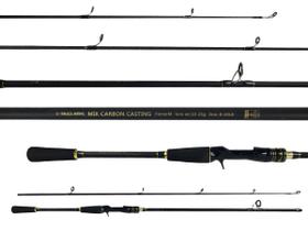 Vara Para Carretilha Alto Mar Pesca Mix Carbon Casting 5'6" (1,68m) 8-20Lbs LW C-562 - 2 Partes