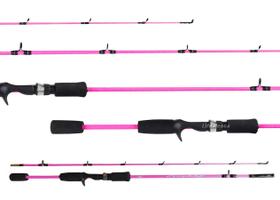 Vara Para Carretilha Maruri Selenium Princesa 5'6" (1,68m) 10-20lb SL-PR-C562M Rosa - 2 Partes