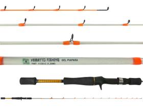 Vara Para Carretilha Yamatto Piapara Gel 4'6'' (1,40m) 8-15lb YMT1140-CL - Inteiriça Vara Para Carretilha Yamatto Piapara Gel 4'6'' (1,40m) 8-15lb YMT1140-CL - Inteiriça