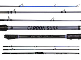 Vara Para Molinete Albatroz Fishing Carbon Surf 4203 (4,20m) 100-250Gr - 3 Partes