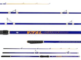 Vara Para Molinete Albatroz Vital Surf Hybrid 14'0" (4,20m) 100-250g 4203 - 3 Partes