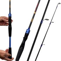 Vara Para Molinete Daytona Azul 1,60mt 10-20lb Fibra De Carbono