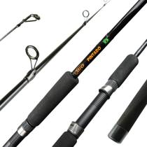 Vara Para Molinete Pintado MP-12 1,80mts 30-60lbs Preta 1 Parte - MIG