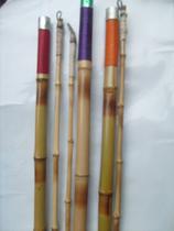 vara para traíra em bambu com uma emenda dois pedaços com 2,40 m kit 3 unidades - bamboo brandt