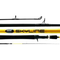 Vara Pesca Carretilha Saint Skyline 602BC 1,80m 8-20lbs Fibra de Vidro 2 Partes