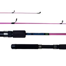 Vara Pesca Leve Light Carretilha Mig Tucunaré CPI-9 1,55m 8-25lbs Rosa Inteiriça