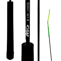 Vara Pesca Leve MIG B Lisa de mão Duas Partes 2,30m para Tilápia Piáu Corvina