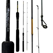 Vara Pesca MIG Tilápia 04-10lb Duas Partes MIP07 2,30m Fibra de Vidro Molinete