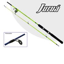 Vara Pesca Molinete Jurua 1,40mt P/ Peixes Ate 4kg Piapara Cor Verde