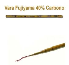 Vara pesca telescópica ottoni bambu gomo longo fujiama 3,00m