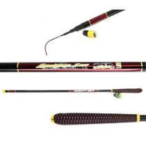 Vara telescópica fibra de carbono 4,5 metros ultra leve