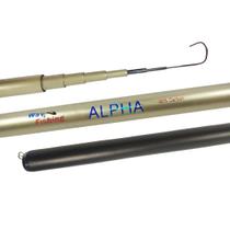 Vara Telescópica Lisa de Mão Pesca Leve Way Fishing Alpha 1804 1,80m 98% Carbono