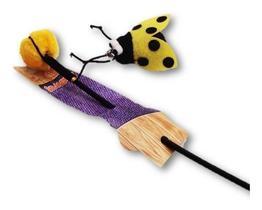 Vara Varinha Para Gato C/ Abelhinha Jambo Com Guizo