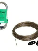 Varal Aço Corda Arame Encapado 20 Metros Super Resistente