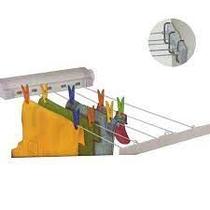 Varal automatico 5 cordas Retratil Parede 4,1 Metros Secalux