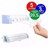 Varal Automático Branco 5 Cordas Secalux