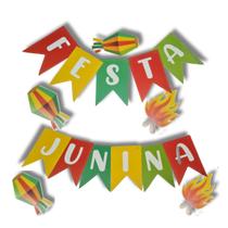 Varal Banderinhas Decoração Festa Junina Arraial São João Varal Banderinhas Decoração Festa Junina Arraial São João