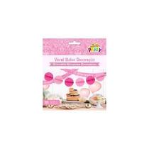 Varal Bolas Decorativo Com 4 Metros Rosa