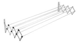 Varal Branco Sanfonado em Aço - MAXEB - 7000 Varal Branco Sanfonado em Aço - MAXEB - 7000