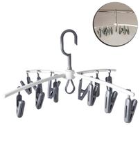 Varal Cabide 12 Prendedores Pregadores de Roupa Gancho Cinza