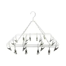 Varal Calcinha Lingerie Sutiã Meia Cueca Inox 20 Prendedores