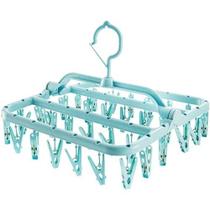 Varal Calcinha Meia Cueca Peça Intima com 32 Prendedores Reforçado