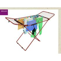 Varal Chão Secalux Bari Aço com Abas Vermelho 101178
