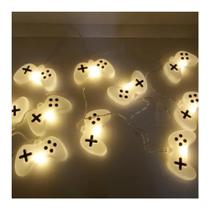Varal Controle Vídeo Game Luz Led Luminária Festa Cordão Cor Varal Controle Vídeo Game Luz Led Luminária Festa Cordão Cor