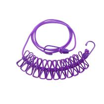 Varal Corda Multifuncional 12 Pregadores de Metal Roupas Cor:Roxo Varal Corda Multifuncional 12 Pregadores de Metal Roupas Cor:Roxo