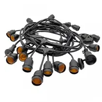 Varal Cordão De Luzes Led Com 5 Metros Soquete E27 Varal Cordão De Luzes Led Com 5 Metros Soquete E27